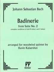 バディネリ（バッハ）（木管五重奏）【Badinerie】
