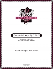 協奏曲・ヘ長調・Op.7・No.3（トマゾ・アルビノーニ）（トランペット+ピアノ）【Concerto in F Major, Op. 7, No. 3】