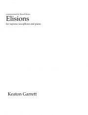エリシオン （キートン・ギャレット）（ソプラノサックス+ピアノ）【Elisions】