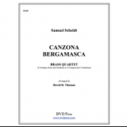 カンツォーナ・ベルガマスカ (ザムエル・シャイト) (金管四重奏)【Canzona Bergamasca】