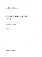 3つの船乗りの歌（マルコム・アーノルド）（木管八重奏）【Three Shanties】