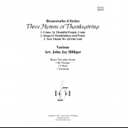 感謝祭の3つの讃美歌 (金管三重奏)【3 Hymns of Thanksgiving】