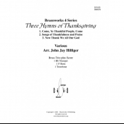 感謝祭の3つの讃美歌 (金管三重奏)【3 Hymns of Thanksgiving】