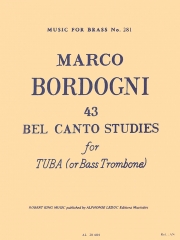 43のベルカント練習曲（マルコ・ボルドーニ）（バストロンボーン）【43 Bel Canto Studies】