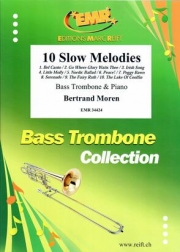 スロー・メロディー・10曲集（ベルトラント・モレン）（バストロンボーン+ピアノ）【10 Slow Melodies】