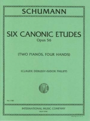 6つのカノン形式による練習曲・Op.56（ロベルト・シューマン）（ピアノ二重奏）【Six Canonic Études, Opus 56】