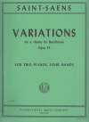 ベートーヴェンの主題による変奏曲（カミーユ・サン＝サーンス）（ピアノ二重奏）【Variations on a Theme by Beethoven, Opus 35】