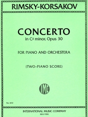 ピアノ協奏曲・嬰ハ短調・Op.30（ニコライ・リムスキー＝コルサコフ）（ピアノ二重奏）【Concerto in C sharp minor, Opus 30】
