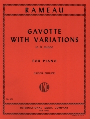 ガボットと変奏・イ短調（ジャン＝フィリップ・ラモー）（ピアノ二重奏）【Gavotte with Variations in A minor】