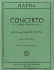 ピアノ協奏曲・ト長調・Hob.18・第4番（フランツ・ヨーゼフ・ハイドン）（ピアノ二重奏）【Concerto in G major, Hob. XVIII: No. 4】