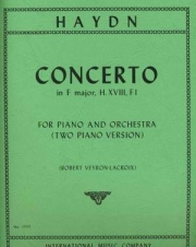 ピアノ協奏曲・ヘ長調・Hob.18・第1番（フランツ・ヨーゼフ・ハイドン）（ピアノ二重奏）【Concerto in F major, Hob. XVIII: F1】