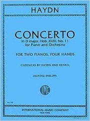 ピアノ協奏曲・ニ長調・Hob.18・第11番（フランツ・ヨーゼフ・ハイドン）（ピアノ二重奏）【Concerto in D major, Hob. XVIII: No. 11】