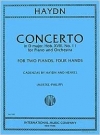 ピアノ協奏曲・ニ長調・Hob.18・第11番（フランツ・ヨーゼフ・ハイドン）（ピアノ二重奏）【Concerto in D major, Hob. XVIII: No. 11】