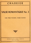 ロマンティックなワルツ・第3番（エマニュエル・シャブリエ）（ピアノ二重奏）【Valse Romantique No. 3】