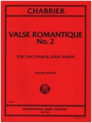 ロマンティックなワルツ・第2番（エマニュエル・シャブリエ）（ピアノ二重奏）【Valse Romantique No. 2】