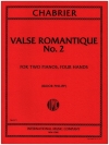 ロマンティックなワルツ・第2番（エマニュエル・シャブリエ）（ピアノ二重奏）【Valse Romantique No. 2】