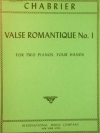 ロマンティックなワルツ・第1番（エマニュエル・シャブリエ）（ピアノ二重奏）【Valse Romantique No. 1】
