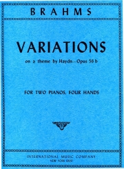 ハイドンの主題による変奏曲・Op.56（ヨハネス・ブラームス）（ピアノ二重奏）【Variations on a Theme by Haydn, Opus 56b】