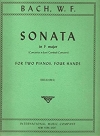 ソナタ・ヘ長調（ヴィルヘルム・フリーデマン・バッハ）（ピアノ二重奏）【Sonata in F major (Concerto a due Cembali) 】