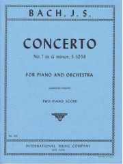 チェンバロ協奏曲・第7番・ト短調・S1058（バッハ）（ピアノ二重奏）【Concerto No. 7 in G minor S. 1058】