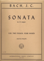 ソナタ・ト長調（バッハ）（ピアノ二重奏）【Sonata in G major】