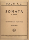 ソナタ・ト長調（バッハ）（ピアノ二重奏）【Sonata in G major】