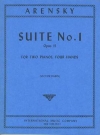 組曲・Op.15（アントン・アレンスキー）（ピアノ二重奏）【Suite, Opus 15 】