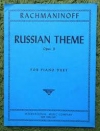 ロシアの歌・Op.11-3（セルゲイ・ラフマニノフ）（ピアノ二重奏）【Russian Theme, Opus 11, No. 3】