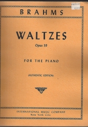 ワルツ・Op.39 (ヨハネス・ブラームス)（ピアノ二重奏）【Waltzes, Opus 39】