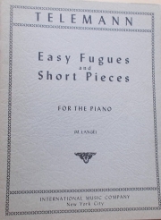 易しいフーガと小品 （テレマン）（ピアノ）【Easy Fugues and Short Pieces】