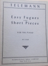 易しいフーガと小品 （テレマン）（ピアノ）【Easy Fugues and Short Pieces】