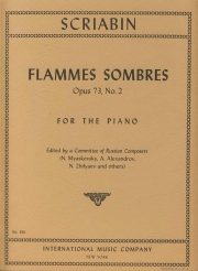 2つの舞曲・Op.73（アレクサンドル・スクリャービン）（ピアノ）【Flammes Sombre, Opus 73】
