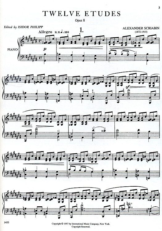 12の練習曲・Op.8(アレクサンドル・スクリャービン)(ピアノ)【Twelve Études, Opus 8】 吹奏楽の楽譜販売はミュージックエイト スクリャービン 12の練習曲 Op.8