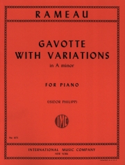 ガボットと変奏・イ短調（ジャン＝フィリップ・ラモー）（ピアノ）【Gavotte with Variations in A minor】