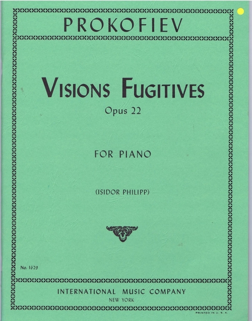 束の間の幻影・Op.22（セルゲイ・プロコフィエフ）（ピアノ）【Visions Fugitives, Opus 22】 吹奏楽の楽譜 販売はミュージックエイト