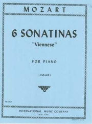 6つのウィーンソナチネ（モーツァルト）（ピアノ）【Six Viennese Sonatinas】