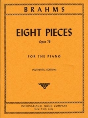 8つの小品・Op.76 (ヨハネス・ブラームス)（ピアノ）【Eight Pieces, Opus 76】