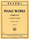ピアノ全集・第3巻 (ヨハネス・ブラームス)（ピアノ）【Complete Piano Works. Volume III】