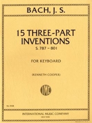 3声のシンフォニア（バッハ）（ピアノ）【15 Three-Part Inventions, S. 787-801】