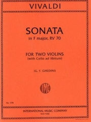 ソナタ・ヘ長調・RV.70（アントニオ・ヴィヴァルディ）（ヴァイオリン二重奏+ピアノ）【Sonata in F major, RV 70】