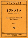 ソナタ・ホ短調・RV.67（アントニオ・ヴィヴァルディ）（ヴァイオリン二重奏+ピアノ）【Sonata in E minor, RV 67 (Opus 1, No. 2)】