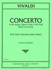 協奏曲・変ロ長調・RV.530（アントニオ・ヴィヴァルディ）（ヴァイオリン二重奏+ピアノ）【Concerto in B flat major, RV 530 (Opus 9, No. 9)】