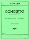 協奏曲・ハ短調・RV.509（アントニオ・ヴィヴァルディ）（ヴァイオリン二重奏+ピアノ）【Concerto in C minor, RV 509】