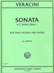 トリオ・ソナタ・ハ短調（アントニオ・ヴェラチーニ）（ヴァイオリン二重奏+ピアノ）【Sonata in C minor, Opus 1】