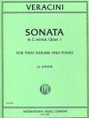 トリオ・ソナタ・ハ短調（アントニオ・ヴェラチーニ）（ヴァイオリン二重奏+ピアノ）【Sonata in C minor, Opus 1】