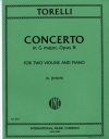 協奏曲・ト長調・Op.8（ジュゼッペ・トレッリ）（ヴァイオリン二重奏+ピアノ）【Concerto in G major, Opus 8】
