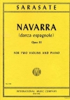 ナヴァーラ・Op.33 （パブロ・デ・サラサーテ）（ヴァイオリン二重奏+ピアノ）【Navarra. Danza Espagnole, Opus 33】