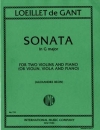 ソナタ・ト長調（ジャン＝バティスト・ルイエ）（ヴァイオリン二重奏+ピアノ）【Sonata in G major】