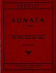 ソナタ・ニ長調（ジャン＝バティスト・ルイエ）（ヴァイオリン二重奏+ピアノ）【Sonata in D major】
