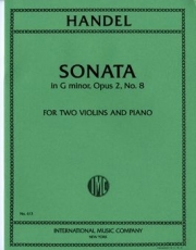 ソナタ・ト短調・Op.2・No.8 (ヘンデル)（ヴァイオリン二重奏+ピアノ）【Sonata in G minor, Opus 2, No. 8】